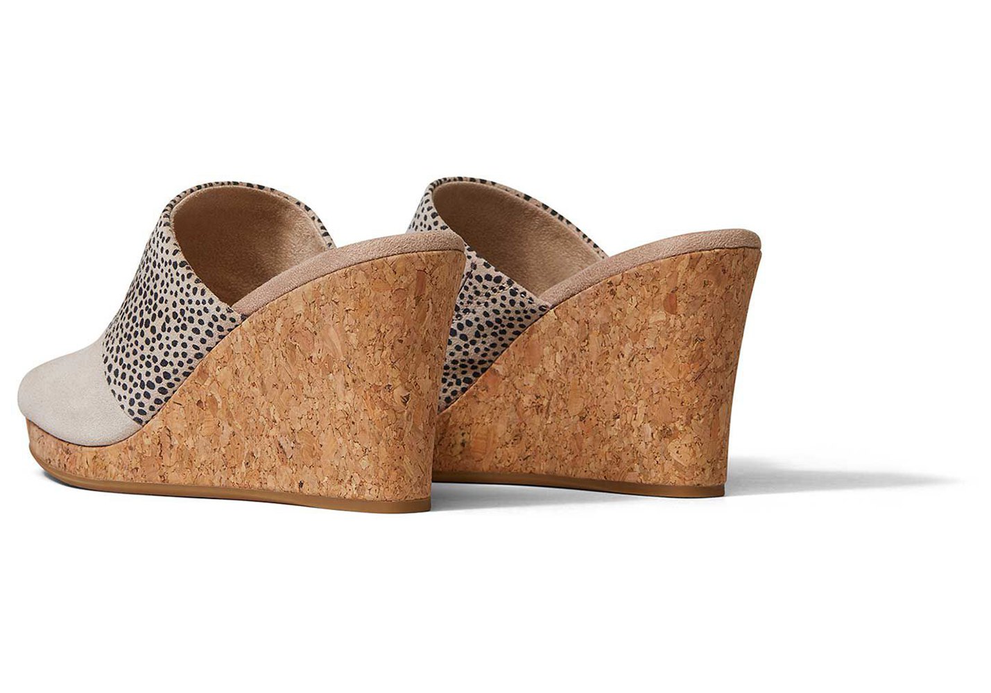 Toms Wedge Damskie Beżowe - Monica Mule Heel - 97NPOZXQW